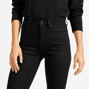 Everlane High Rise Straight Black (Size 24)